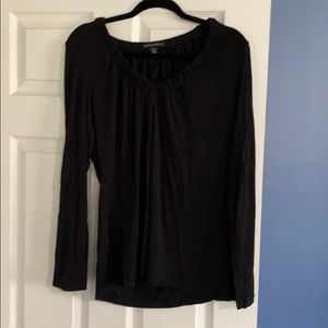 EUC black stretch long sleeve tee